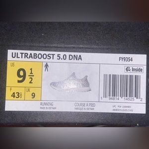 I have 2 pairs of Adidas ultraboost DNA 5.0 men’s size 9 1/2.